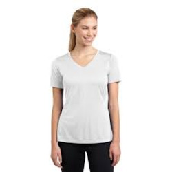Sublimatable Ladies PosiCharge Competitor V Neck Tee