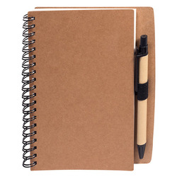 Stone Paper Spiral Notebook With Pen Combo