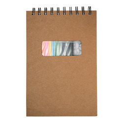 Notebook With Colored Pencils