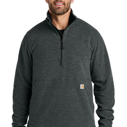 Textured 1/2 Zip Fleece Jacket