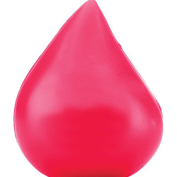 Red Blood Drop Shape Stress Ball