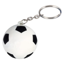 Soccer Ball Shape Stress Ball Keychain