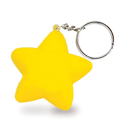 Star Shape Stress Ball Keychain