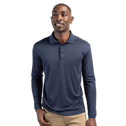 Clique Ice Pique Mens Long Sleeve Tech Polo