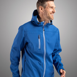 Clique Telemark Eco Stretch Softshell Full Zip Mens Hooded Jacket