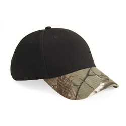 Solid Crown with Camo Bill Cap