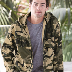 Unisex Poly-Tech Full-Zip Hooded Sweatshirt