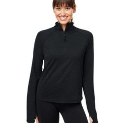 Women's Fairway Marbled Jersey Quarter-Zip Pullover