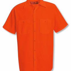 Men's Enhanced Visibility Short Sleeve Work Shirt