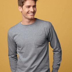 Unisex Union-Made Long Sleeve Pocket T-Shirt