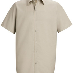 Men's Specialized Short Sleeve Pocketless Work Shirt