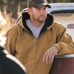 Men's Cheyenne Boulder Cloth™ Hooded Jacket with Tricot Quilt Lining