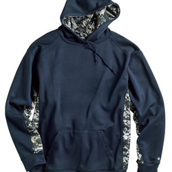 Digital Camo Colorblock Performance Fleece Hooded Sweatshirt