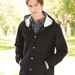 Men's Water-Resistant Hooded Windbreaker