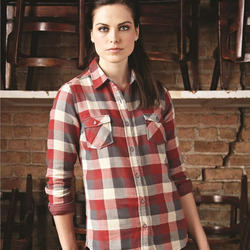 Women's Vintage Brushed Flannel Shirt
