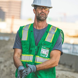 Unisex EV Series® Enhanced Visibility Multi-Pocket Mesh Vest