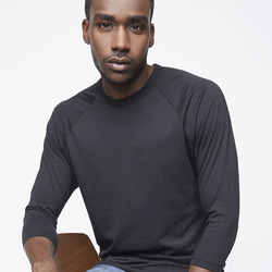 Unisex 50/50 Raglan Three-Quarter Sleeve Tee
