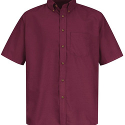 Men's Tall Poplin Short Sleeve Dress Shirt