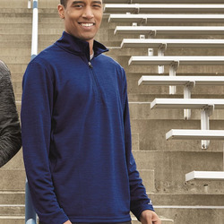 Striated Quarter-Zip Pullover