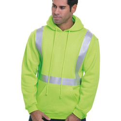 Unisex USA-Made Hi-Visibility Hooded Sweatshirt
