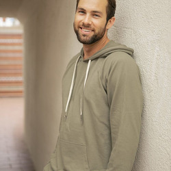 Unisex Icon Lightweight Loopback Terry Hooded Sweatshirt