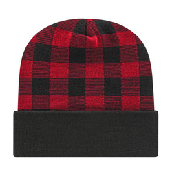 USA-Made Plaid Beanie