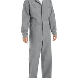 Men's Button-Front Cotton Coverall