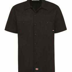 Men's Industrial Short Sleeve Cotton Work Shirt