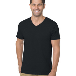 Unisex 4.2 oz., Fine Jersey V-Neck T-Shirt