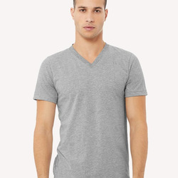 Unisex Heather CVC V-Neck Tee