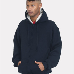 Unisex USA-Made Super Heavy Thermal Lined Full-Zip Hooded Sweatshirt