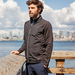 Cutter & Buck Adapt Eco Knit Hybrid Recycled Mens Full Zip Jacket