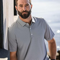 Cutter & Buck Forge Eco Double Stripe Stretch Recycled Mens Polo