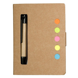 Eco Stowaway Sticky Jotter With Pen