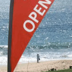 11ft Teardrop Flag Banner (Double Sided)